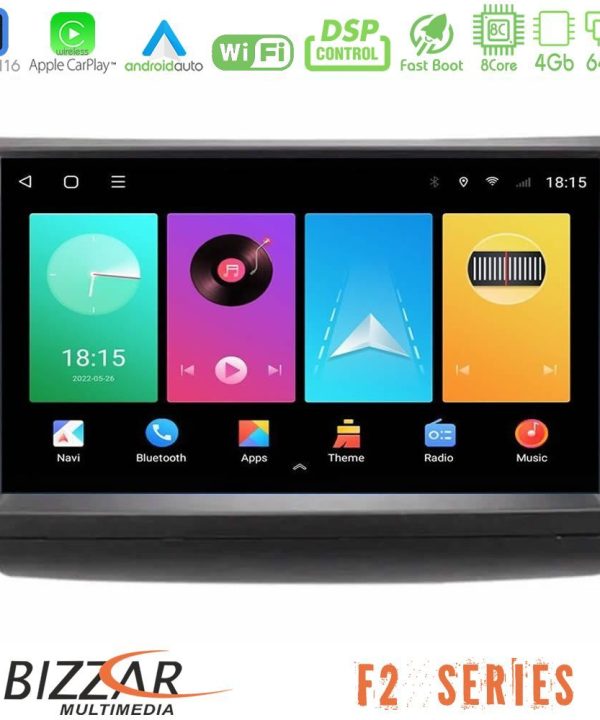 Kimpiris - Bizzar F2 Series 8Core Android16 4+64GB  Toyota Prius 2004-2009 Navigation Multimedia Tablet 9"
