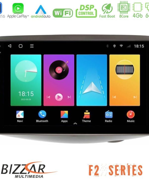 Kimpiris - Bizzar F2 Series 8Core Android16 4+64GB  Toyota Yaris 1999 - 2006 Navigation Multimedia Tablet 9"