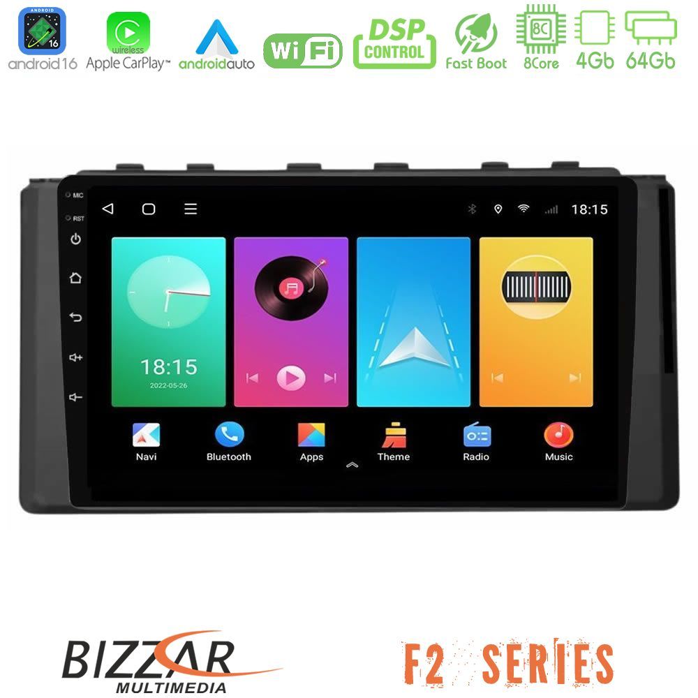 Kimpiris - Bizzar F2 Series 8Core Android16 4+64GB Subaru BRZ / Toyota GR86 2022-> Navigation Multimedia Tablet 9"