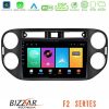 Kimpiris - Bizzar F2 Series 8Core Android16 4+64GB VW Tiguan Navigation Multimedia Tablet 9" (23mm alarm button)