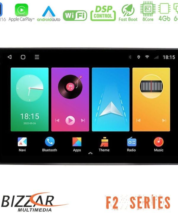 Kimpiris - Bizzar F2 Series 8Core Android16 4+64GB  VW Passat Navigation Multimedia Tablet 9"