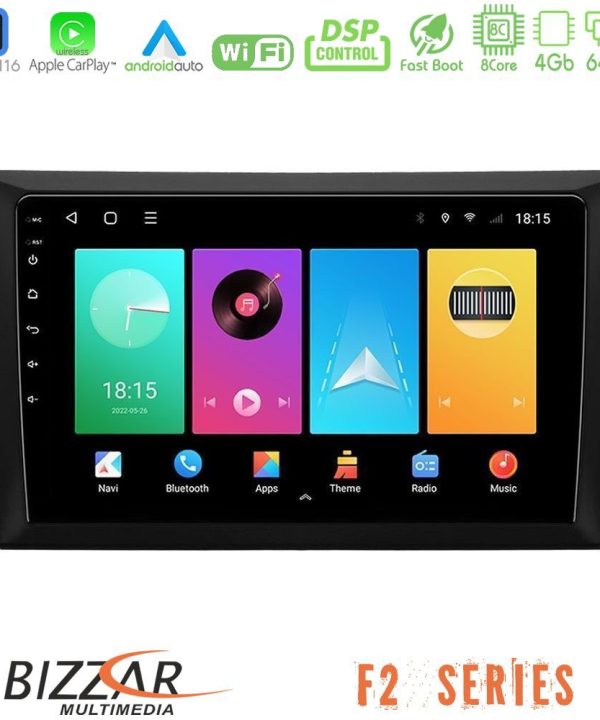 Kimpiris - Bizzar F2 Series 8Core Android16 4+64GB  Vw Golf 6 Navigation Multimedia Tablet 9"