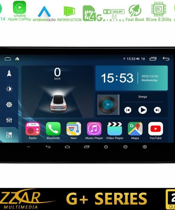 Kimpiris - Bizzar G+ Series Ford Transit 2007 – 2013 8core Android14 6+128GB Navigation Multimedia Tablet 10"