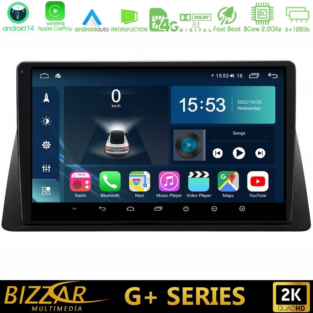 Kimpiris - Bizzar G+ Series Honda WR-V 2024-> 8core Android14 6+128GB Navigation Multimedia Tablet 10"