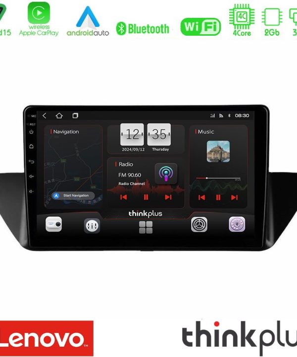 Kimpiris - Lenovo Thinkplus Series 4Core Android15 2+32GB  BMW Χ1 E84 Navigation Multimedia Tablet 10" Με Carplay & Android Auto