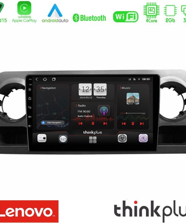 Kimpiris - Lenovo Thinkplus Series 4Core Android15 2+32GB  Mercedes Sprinter W907 Navigation Multimedia Tablet 10" Με Carplay & Android Auto