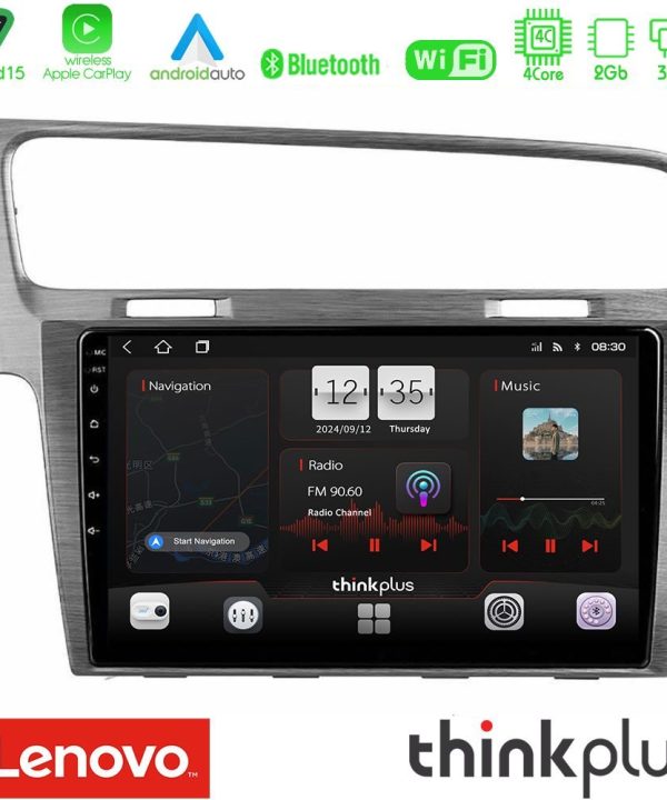 Kimpiris - Lenovo Thinkplus Series 4Core Android15 2+32GB  VW GOLF 7 Navigation Multimedia Tablet 10" Με Carplay & Android Auto