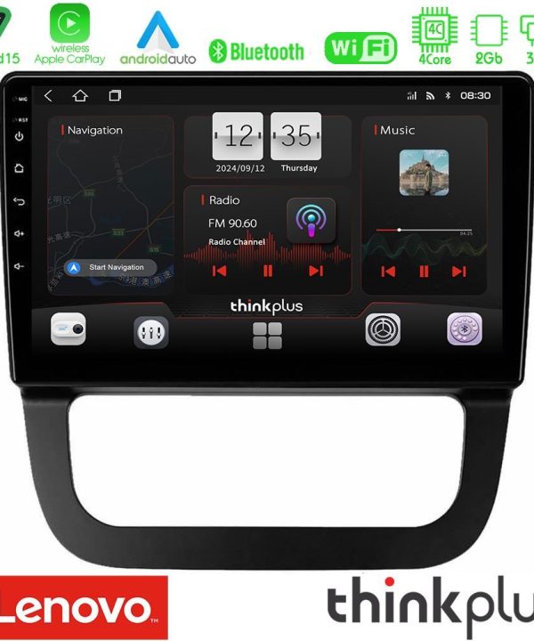 Kimpiris - Lenovo Thinkplus Series 4Core Android15 2+32GB  VW Jetta Navigation Multimedia Tablet 10" Με Carplay & Android Auto