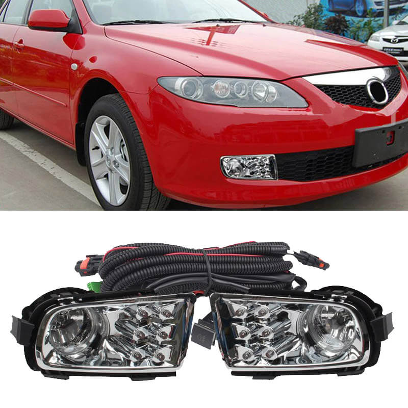 Kimpiris - Προβολείς Ομίχλης Για Mazda 6 06-08 Με Led ΜΖ-155L 2 Τεμάχια