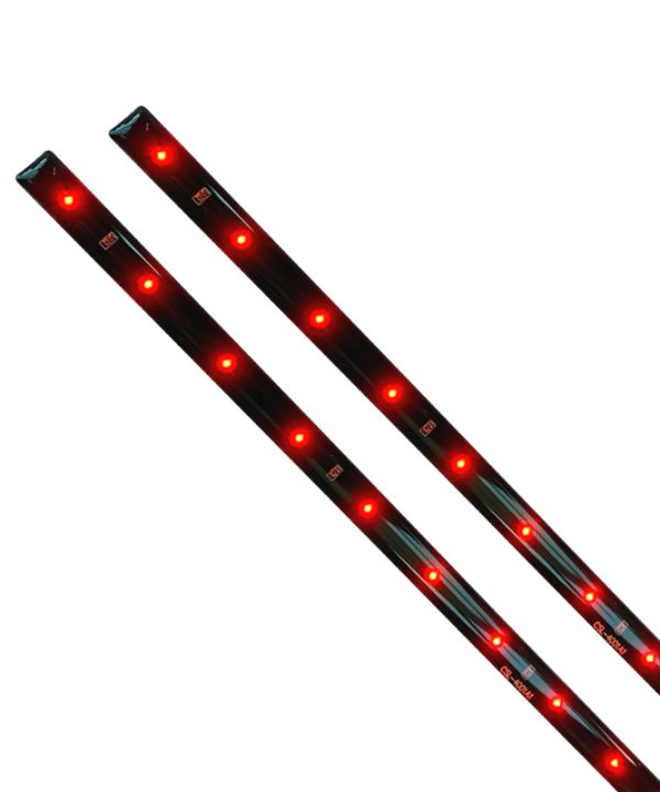 Kimpiris - Διακοσμητικός Φωτισμός Led Ταινία 12Volt 40cm Κόκκινο (εναλλασόμενος φωτισμός) 2 Τεμάχια