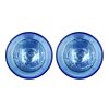 Προβολείς Ομίχλης Universal Μπλε Στρόγγυλοι Ø 10cm H3 12 Volt 55 Watt Με Μπλε Led Angel Eyes 2 Τεμάχια - Image 2