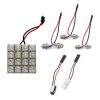 Led Πλαφονιέρας 16 Led 24volt Με 5 Αντάπτορες Λευκό 1 Τεμάχιο - Image 2