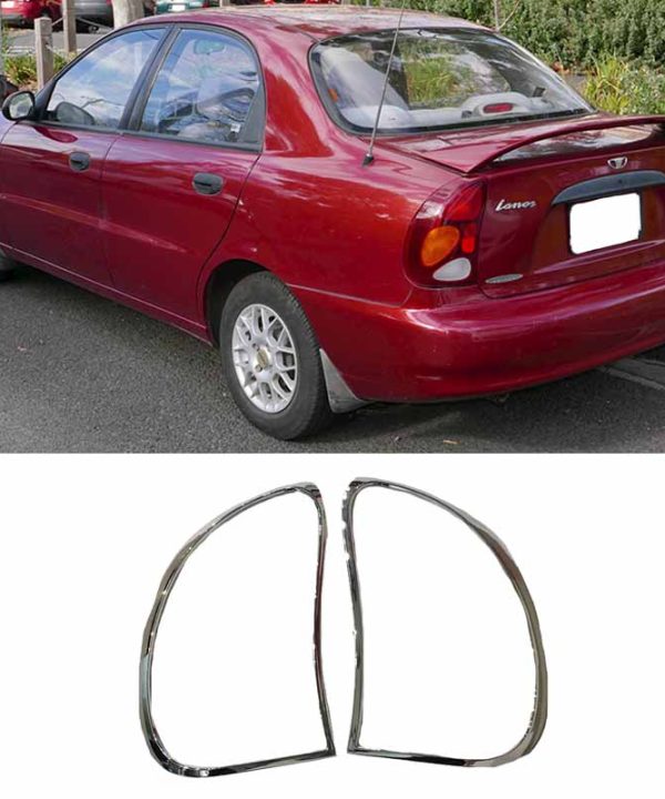 Kimpiris - Μασκάκια Πισινών Φαναριών Χρωμίου Για Daewoo Lanos Sedan 02-08 2 Τεμάχια