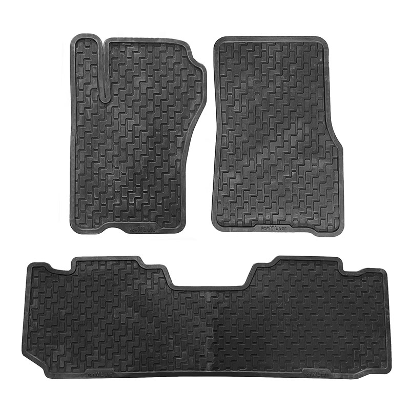 Kimpiris - Πατάκια Σκαφάκια 3D Από Λάστιχο Για Mercedes-Benz ML-Class W163 97-05 "Star Diamond" 3 Τεμάχια Μαύρα