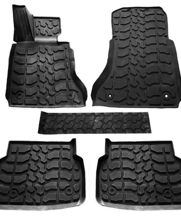 Kimpiris - Πατάκια Σκαφάκια 3D Από Λάστιχο Για Bmw 7 F01 09-15 "Star Diamond" 5 Τεμάχια Μαύρα