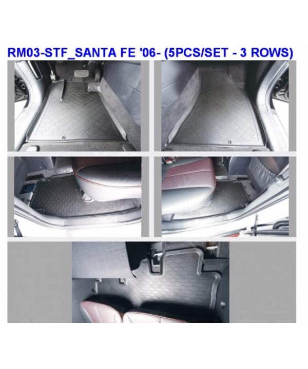 Kimpiris - Πατάκια Αυτοκινήτου Από Λάστιχο Για Hyundai Santa Fe 2006-2012 5 Τεμάχια