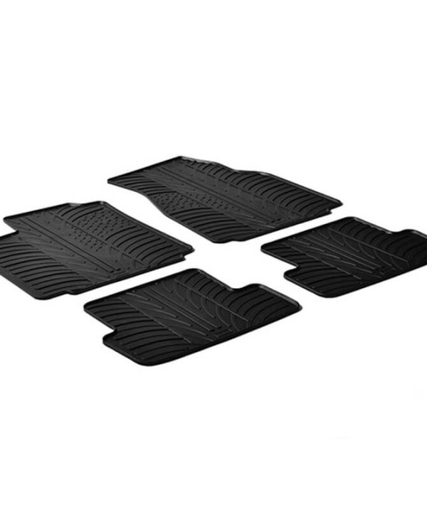 Kimpiris - Πατάκια Αυτοκινήτου Gledring 0042 Renault Megane II 2002-2008 Μαύρο 4 Τεμάχια