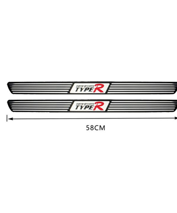 Alternative view of Διακοσμητικά Εσωτερικά Μασπιέ Πόρτας Universal 58cm Type-R Μαύρο / Χρώμιο 2 Τεμάχια