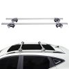 Kimpiris - Μπάρες Οροφής Αλουμινίου Railing System 123cm Ασημί Με Ασημί Καπάκια (Hj-Rb013) 2 Τεμάχια