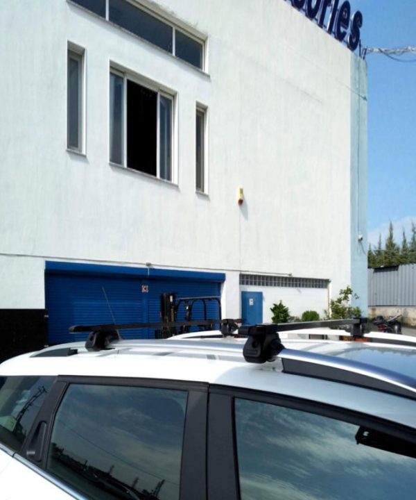 Alternative view of Μπάρες Οροφής Σιδερένιες Universal 125cm Railing System Σετ Με Πόδια Και Κλειδαριά 28006 2 Τεμάχια