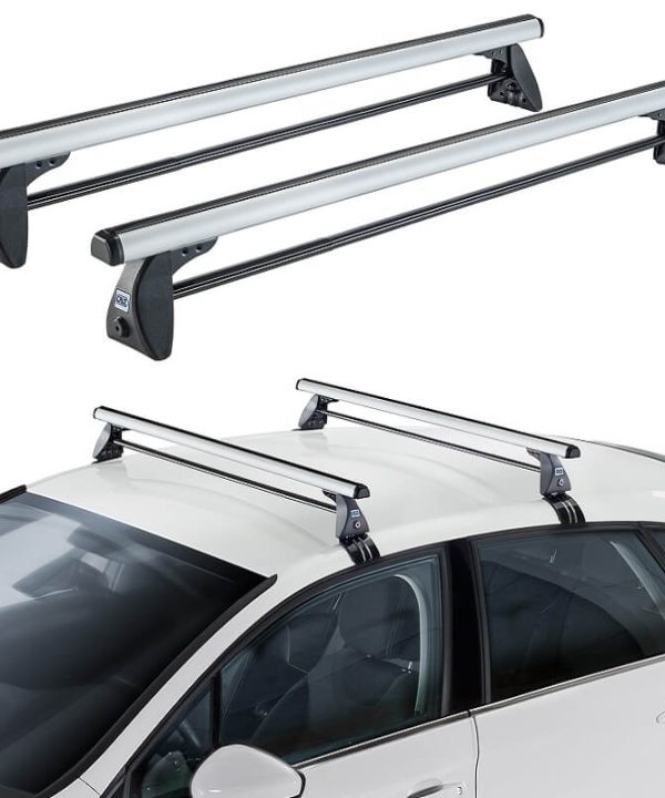 Kimpiris - Μπάρες Οροφής Αλουμινίου CRUZ 924-014 Optima Alu T-118cm Ασημί 2 Τεμάχια