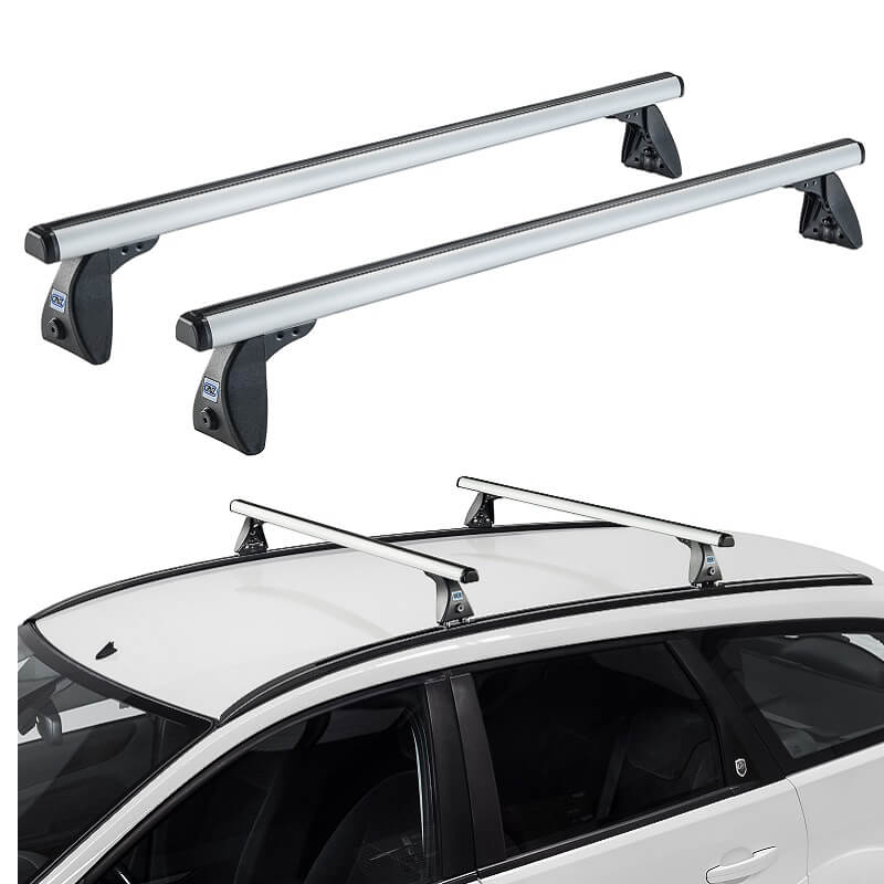 Kimpiris - Μπάρες Οροφής Αλουμινίου CRUZ 924-022 Optima Alu S-108cm Ασημί 2 Τεμάχια