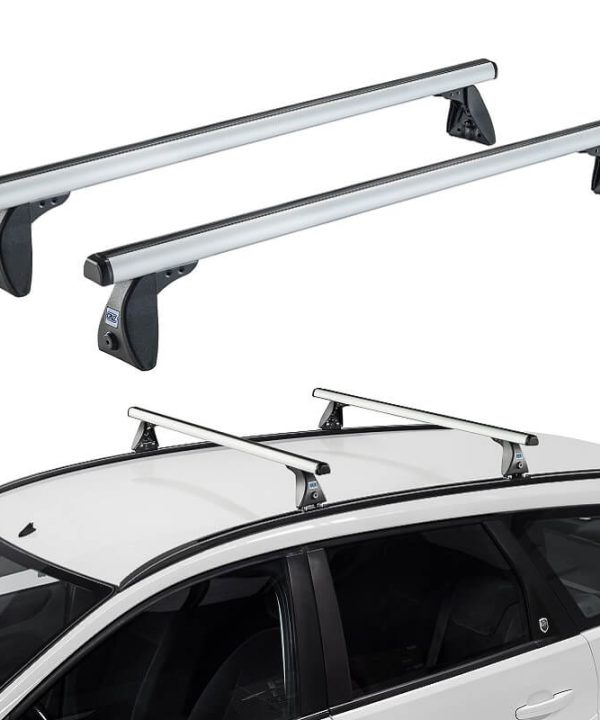 Kimpiris - Μπάρες Οροφής Αλουμινίου CRUZ 924-024 Optima Alu S-118cm Ασημί 2 Τεμάχια