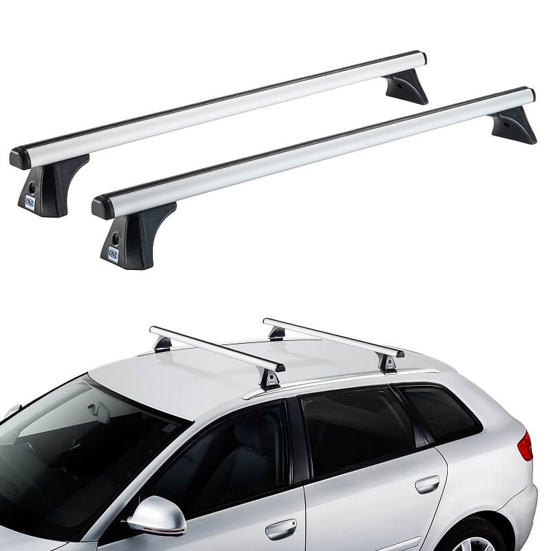 Kimpiris - Μπάρες Οροφής Αλουμινίου CRUZ 924-765 Oplus AX-128cm Ασημί 2 Τεμάχια