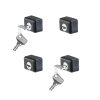 Kimpiris - Κλειδαριές Για Μπάρες Οροφής CRUZ ST & SR 932-034 Σετ 4 Τεμάχια Με 2 Κλειδιά