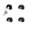 Kimpiris - Κλειδαριές Για Μπάρες Οροφής CRUZ Alu Cargo 932-044 Σετ 4 Τεμάχια Με 2 Κλειδιά