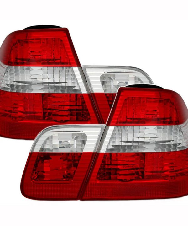 Kimpiris - Πισινά Φανάρια Set Για Bmw 3 E46 Sedan 01-05 Κόκκινο/Crystal Depo