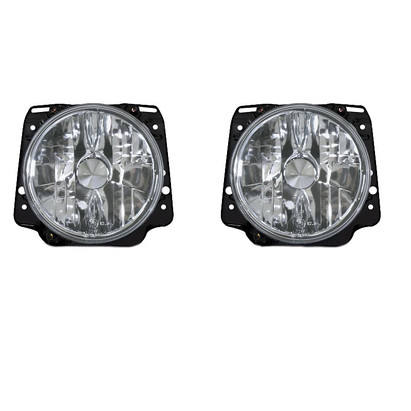 Kimpiris - Μπροστινά Φανάρια Set Για Vw Golf 2 83-92 Clear Glass H4 Manual Depo