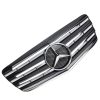 Μάσκα Για Mercedes-Benz E-Class W211 06-09 Amg Look Με 4 Γρίλιες Μαύρο/Χρώμιο 1 Τεμάχιο - Image 3