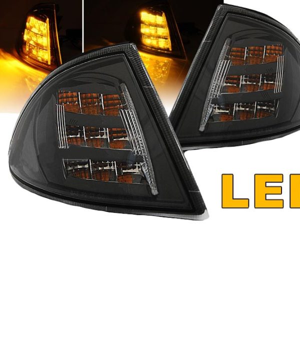 Kimpiris - Μπροστινά Φλας Για Bmw 3 E46 99-01 Sedan/Touring Μαύρα/Clear Led 2 Τεμάχια Eagle Eyes