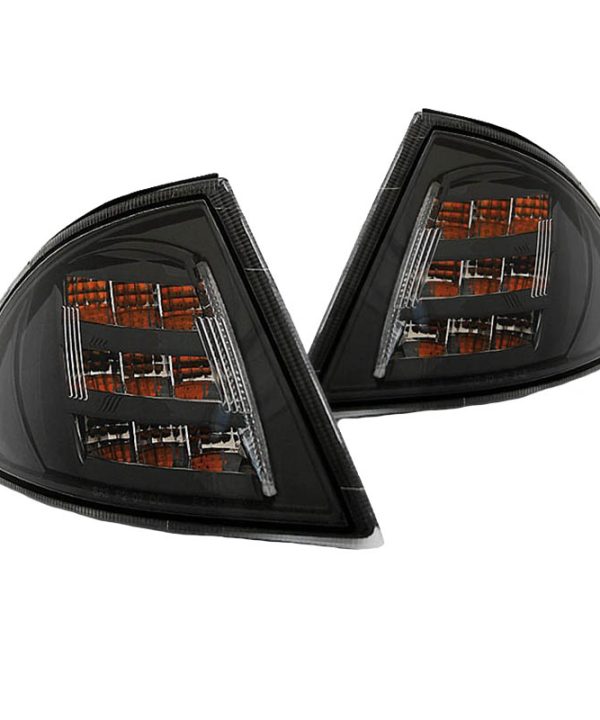 Alternative view of Μπροστινά Φλας Για Bmw 3 E46 99-01 Sedan/Touring Μαύρα/Clear Led 2 Τεμάχια Eagle Eyes