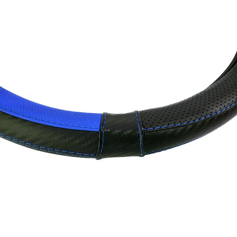 Κάλυμμα Τιμονιού Αυτοκινήτου Δερματίνη X-Treme Sport Μαύρο-Μπλε Medium 38cm - Image 3