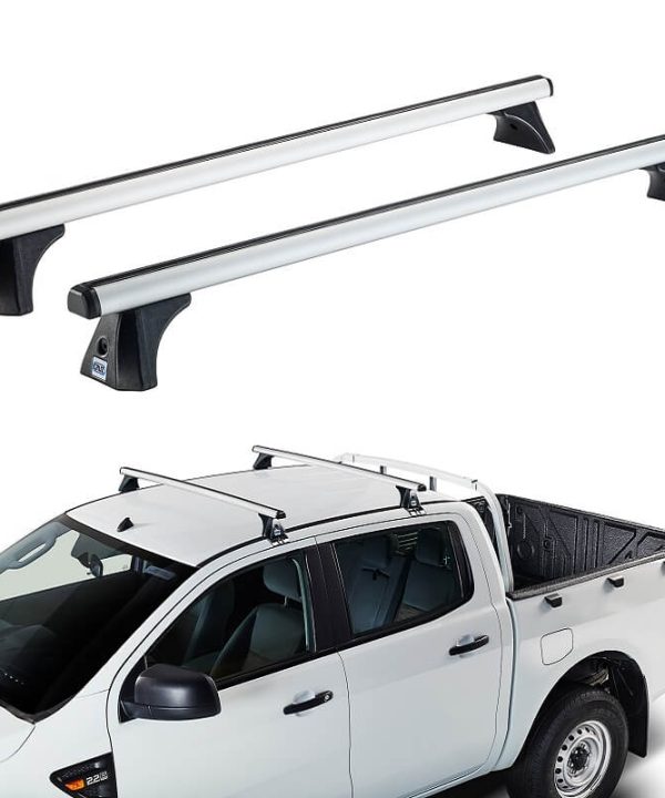 Kimpiris - Μπάρες Οροφής Αλουμινίου CRUZ 924-717 Oplus AT-133cm Ασημί 2 Τεμάχια