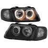 Kimpiris - Μπροστινά Φανάρια Set Για Audi A3 8L 96-00 Angel Eyes Μαύρα H7/H7 Depo