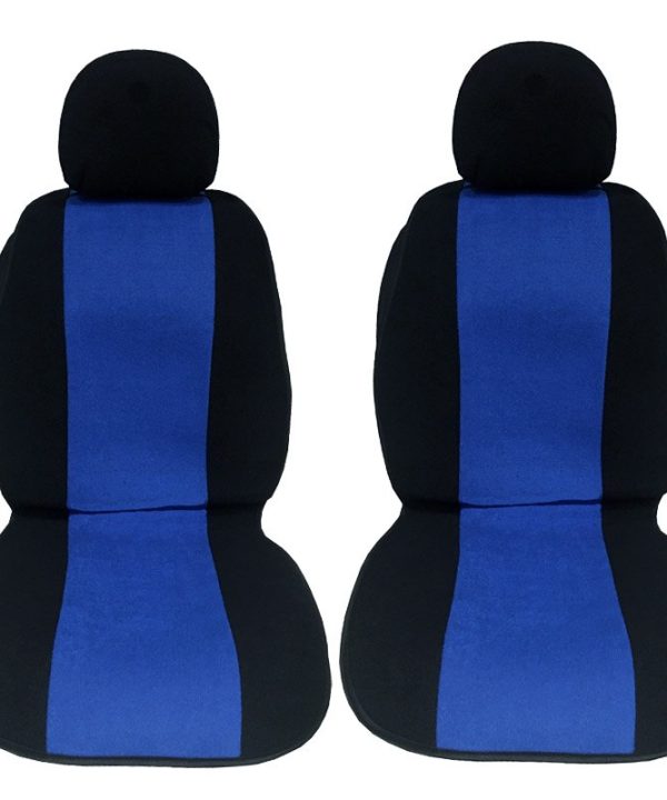 Kimpiris - Πλατοκαθίσματα Μπροστινά Πετσέτα Super Fresh Μαύρο-Μπλε 2 Τεμάχια