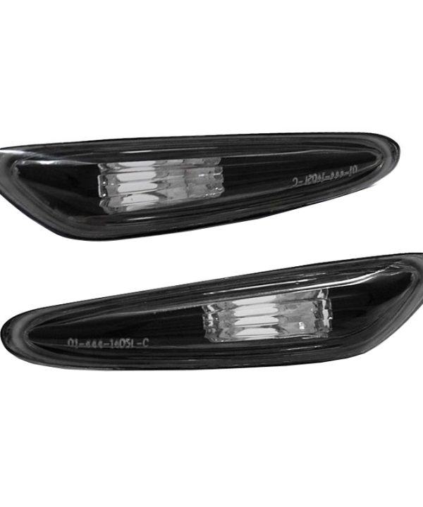 Kimpiris - Πλαϊνά Φλας Φτερού Για Bmw 3 E46 Sedan 01-05 / Touring 01-05 / 5 E60/E61 03-10 / X3 E83 03-10 Black 2 Τεμάχια