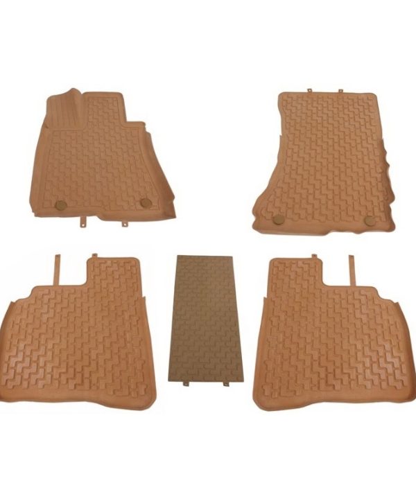 Kimpiris - Πατάκια Σκαφάκια 3D Από Λάστιχο Για Mercedes-Benz S-Class 05-13 W221 Long "Star Diamond" 4 Τεμάχια Μπεζ
