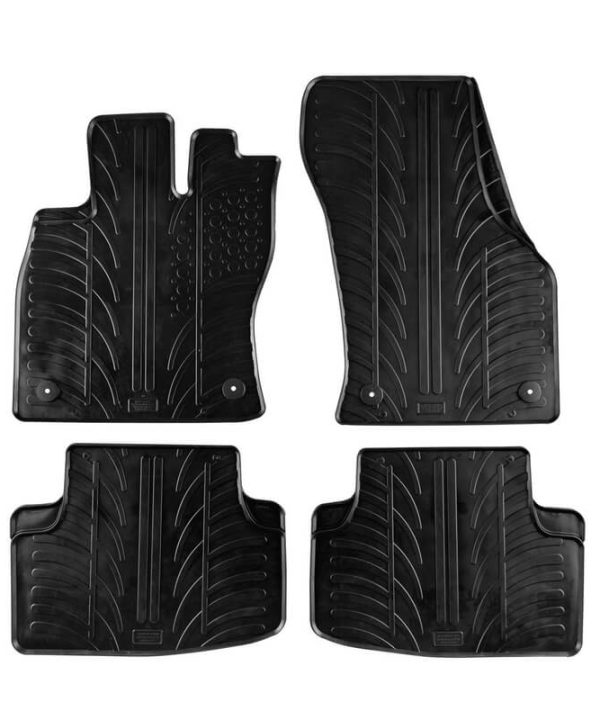 Kimpiris - Πατάκια Αυτοκινήτου Gledring 0076 VW Golf Sportvan 2014- / Audi A3 8V Sportback / Limousine 2013-2020 Μάυρο 4 Τεμάχια