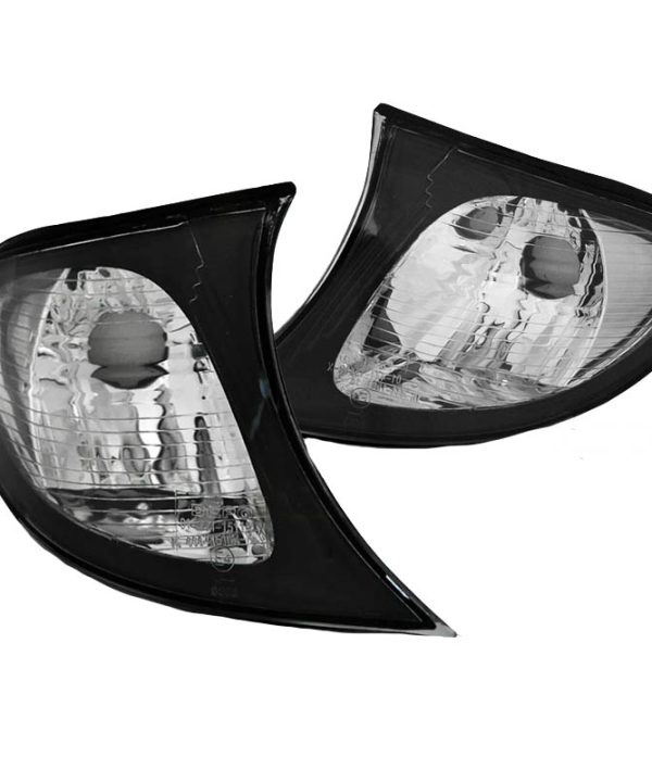 Kimpiris - Μπροστινά Φλας Για Bmw 3 E46 01-05 Sedan/Touring Μαύρα/Clear Depo