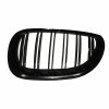 Καρδιές Μάσκας Για Bmw 5 E60 03-11 M4 Look Με Διπλή Γρίλια Μαύρο Γυαλιστερό 2 Τεμάχια - Image 2