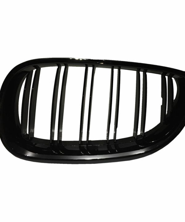 Alternative view of Καρδιές Μάσκας Για Bmw 5 E60 03-11 M4 Look Με Διπλή Γρίλια Μαύρο Γυαλιστερό 2 Τεμάχια