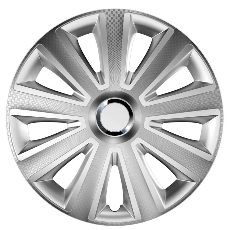 Kimpiris - Τάσια Τροχών Αυτοκινήτου 14" Aviator 104288 Carbon RC Ασημί CBX 4 Τεμάχια