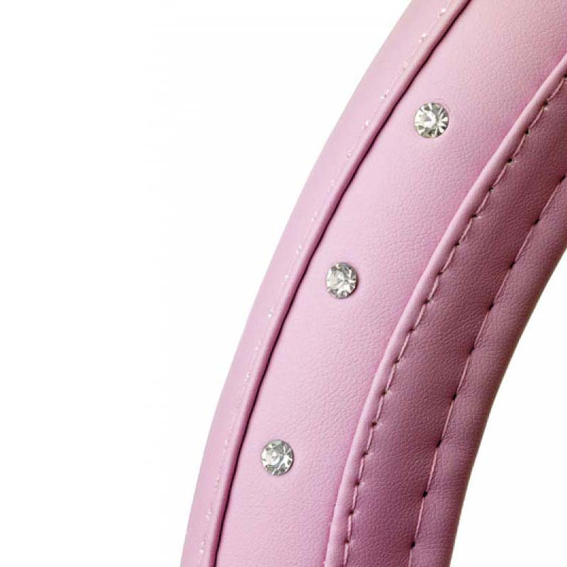 Κάλυμμα Tιμονιού ''Pink Diamonds'' Ροζ Με Στρας Medium 37-39cm - Image 3