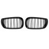 Καρδιές Μάσκας Για Bmw 3 E46 02-05 Sedan/Touring  M4 Look Με Διπλή Γρίλια Μαύρο Γυαλιστερό 2 Τεμάχια - Image 3