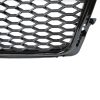 Μάσκα Για Audi A4 B8 08-11 RS4 Look Κυψελωτή Γυαλιστερό Μαύρο 1 Τεμάχιο - Image 4