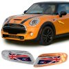 Kimpiris - Πλαϊνά Φλας Φτερού Για Mini Cooper F56 13+ Union Jack Flag Blue Led White 2 Τεμάχια